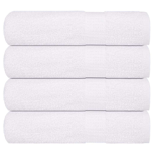 Bath Towels 4 pcs White 100x150 cm 360 gsm 100% Cotton