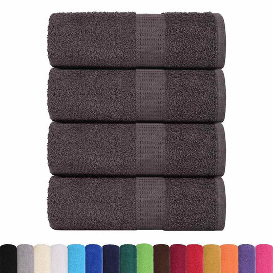 Soap Towels 4 pcs Anthracite 30x30 cm 360 gsm 100% Cotton