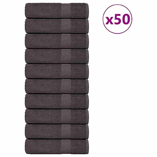 Shower Towels 25 pcs Anthracite 70x140 cm 360 gsm 100% Cotton