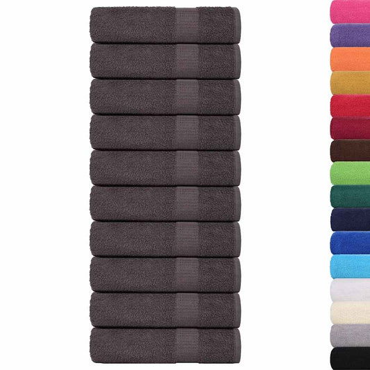 Shower Towels 25 pcs Anthracite 70x140 cm 360 gsm 100% Cotton