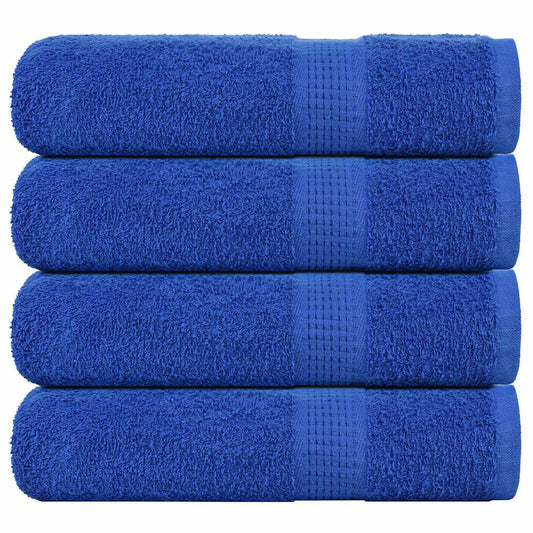 Shower Towels 4 pcs Blue 70x140 cm 360 gsm 100% Cotton