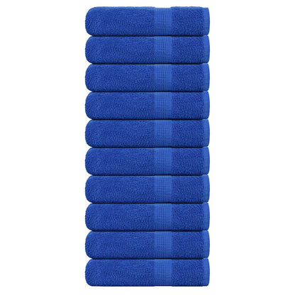 Bath Towels 10 pcs Blue 100x150 cm 360 gsm 100% Cotton