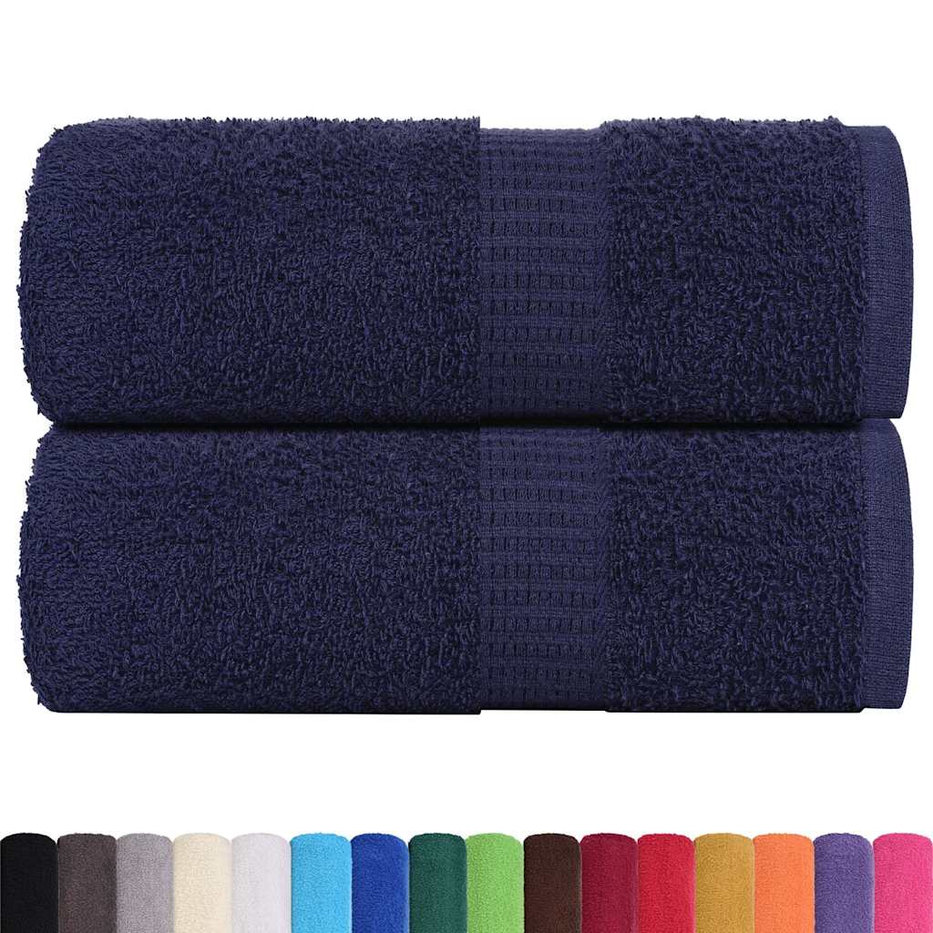 Soap Towels 2 pcs Navy Blue 30x30 cm 360 gsm 100% Cotton