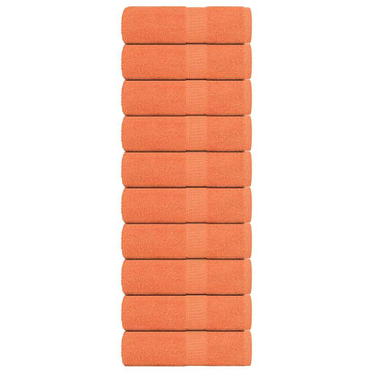Soap Towels 10 pcs Orange 30x30 cm 360 gsm 100% Cotton