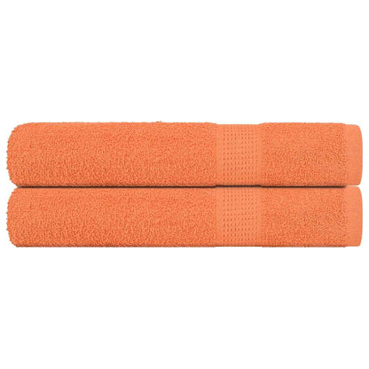 Sauna Towels 2 pcs Orange 80x200 cm 360 gsm 100% Cotton