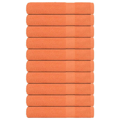 Sauna Towels 10 pcs Orange 80x200 cm 360 gsm 100% Cotton