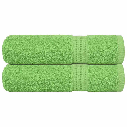 Shower Towels 2 pcs Apple Green 70x140 cm 360 gsm 100% Cotton