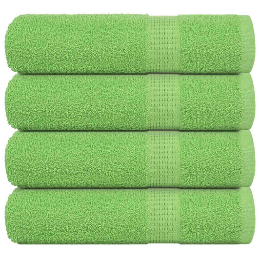 Shower Towels 4 pcs Apple Green 70x140 cm 360 gsm 100% Cotton