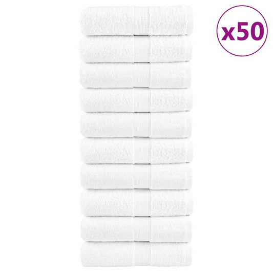 Premium Soap Towels SOLUND 50pcs White 30x30cm 600gsm