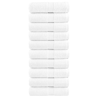 Premium Guest Towels SOLUND 10pcs White 30x50cm 600gsm