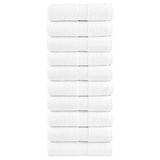 Premium Guest Towels SOLUND 10pcs White 30x50cm 600gsm