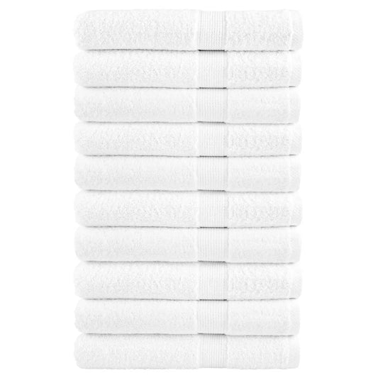 Premium Towels SOLUND 10pcs White 100x200cm 600gsm