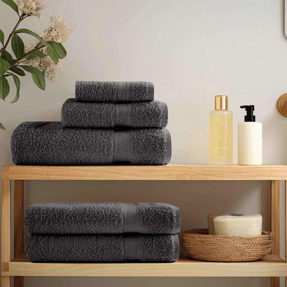 Guest Towel 2 pcs Anthracite 15 x 21 cm Cotton