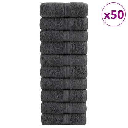 Premium Washcloths SOLUND 50pcs Anthracite 15x21cm 600gsm