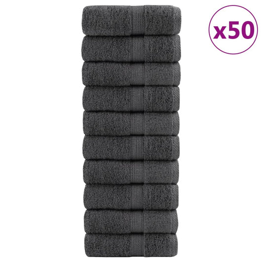 Premium Washcloths SOLUND 50pcs Anthracite 15x21cm 600gsm