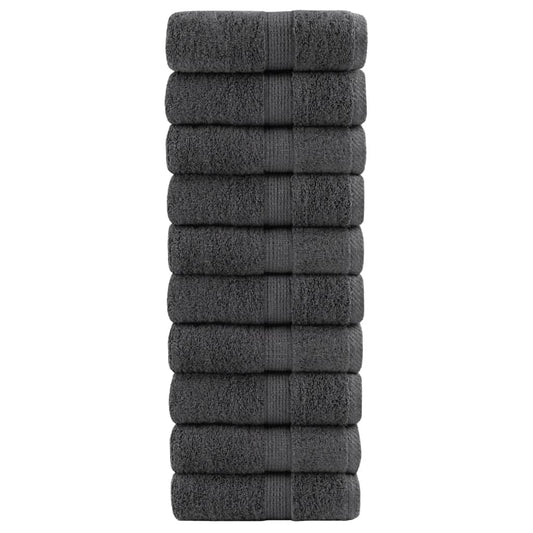 Premium Guest Towels SOLUND 10pcs Anthracite 30x50cm 600gsm