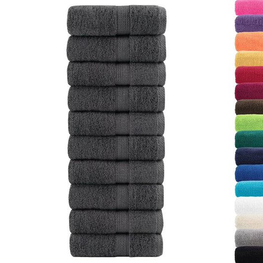 Premium Guest Towels SOLUND 10pcs Anthracite 30x50cm 600gsm