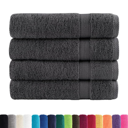 Premium Shower Towels SOLUND 4pcs Anthracite 70x140cm 600gsm