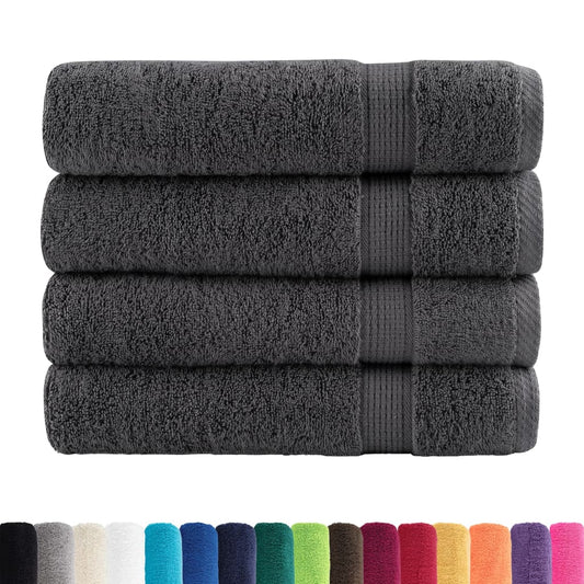 Premium Shower Towels SOLUND 4pcs Anthracite 70x140cm 600gsm