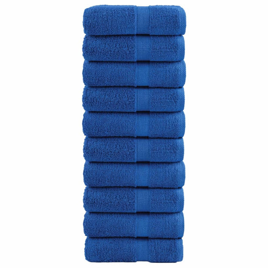 Premium Guest Towels SOLUND 10pcs Blue 30x50cm 600gsm