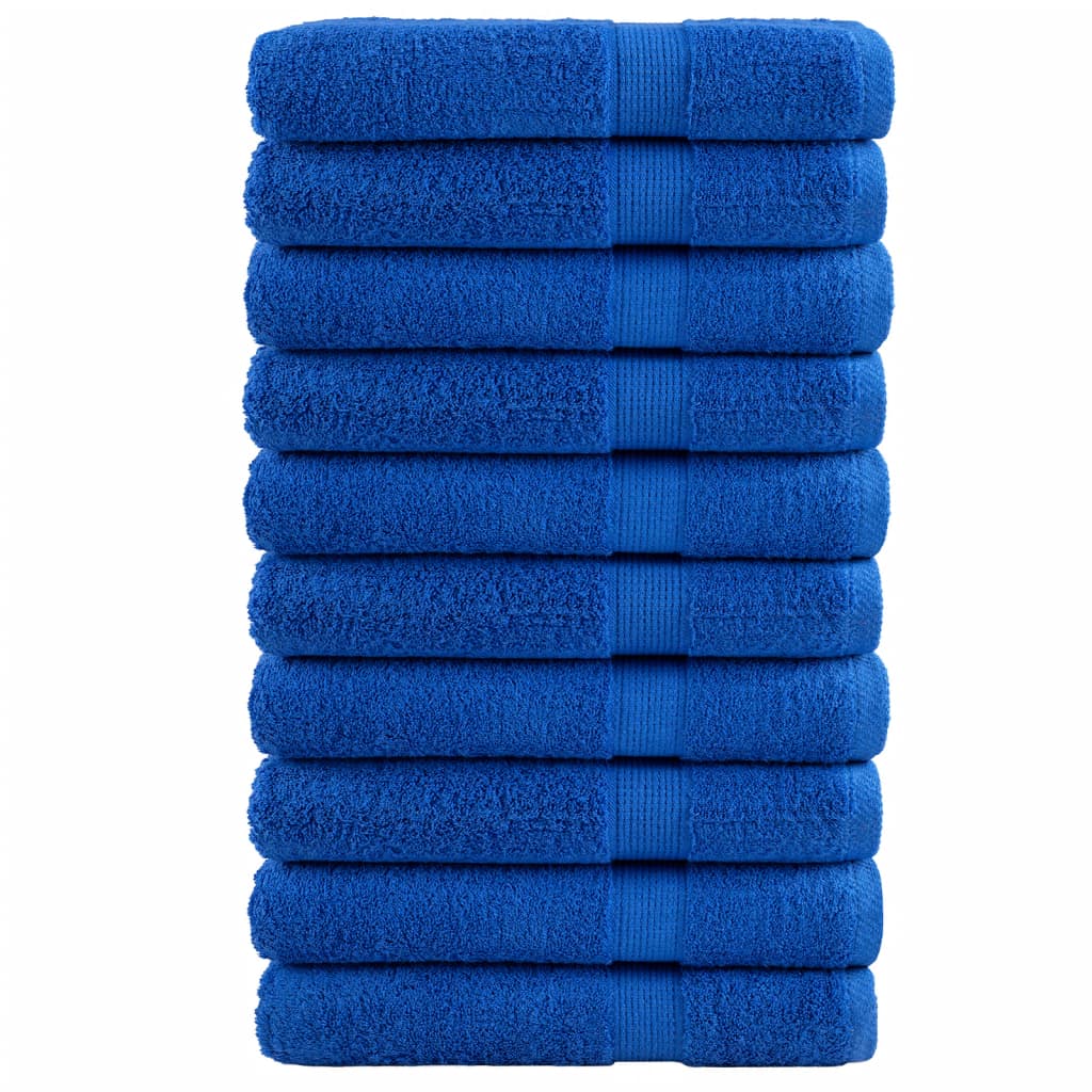 Premium Towels SOLUND 10pcs Blue 100x200cm 600gsm