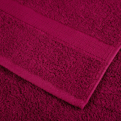 Guest Towel 10 pcs Bordeaux 15 x 21 cm Cotton
