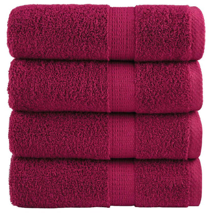 Premium Soap Towels SOLUND 4pcs Bordeaux 30x30cm 600gsm