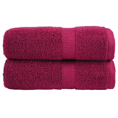 Premium Guest Towels SOLUND 2pcs Bordeaux 30x50cm 600gsm