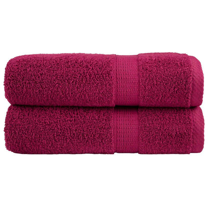 Premium Shower Towels SOLUND 2pcs Bordeaux 70x140cm 600gsm