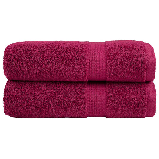 Premium Shower Towels SOLUND 2pcs Bordeaux 70x140cm 600gsm