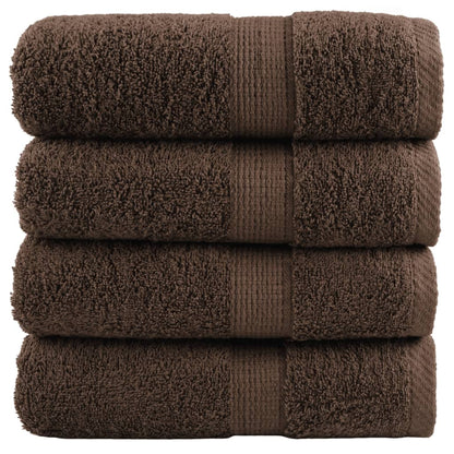 Premium Soap Towels SOLUND 4pcs Brown 30x30cm 600gsm