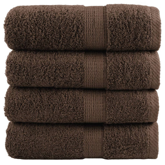 Premium Soap Towels SOLUND 4pcs Brown 30x30cm 600gsm