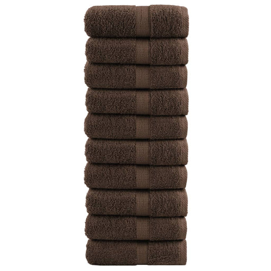 Premium Soap Towels SOLUND 10pcs Brown 30x30cm 600gsm