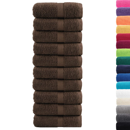 Premium Soap Towels SOLUND 10pcs Brown 30x30cm 600gsm
