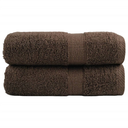 Premium Guest Towels SOLUND 2pcs Brown 30x50cm 600gsm