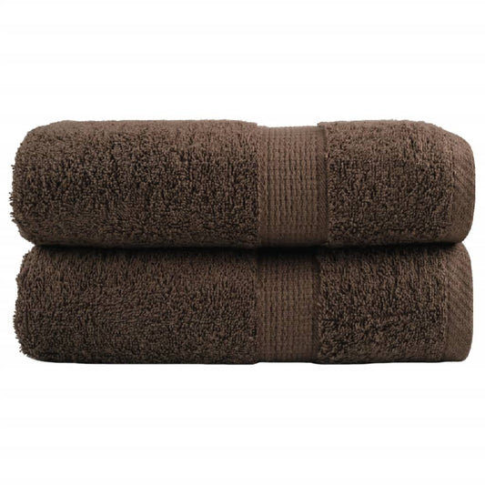 Premium Guest Towels SOLUND 2pcs Brown 30x50cm 600gsm