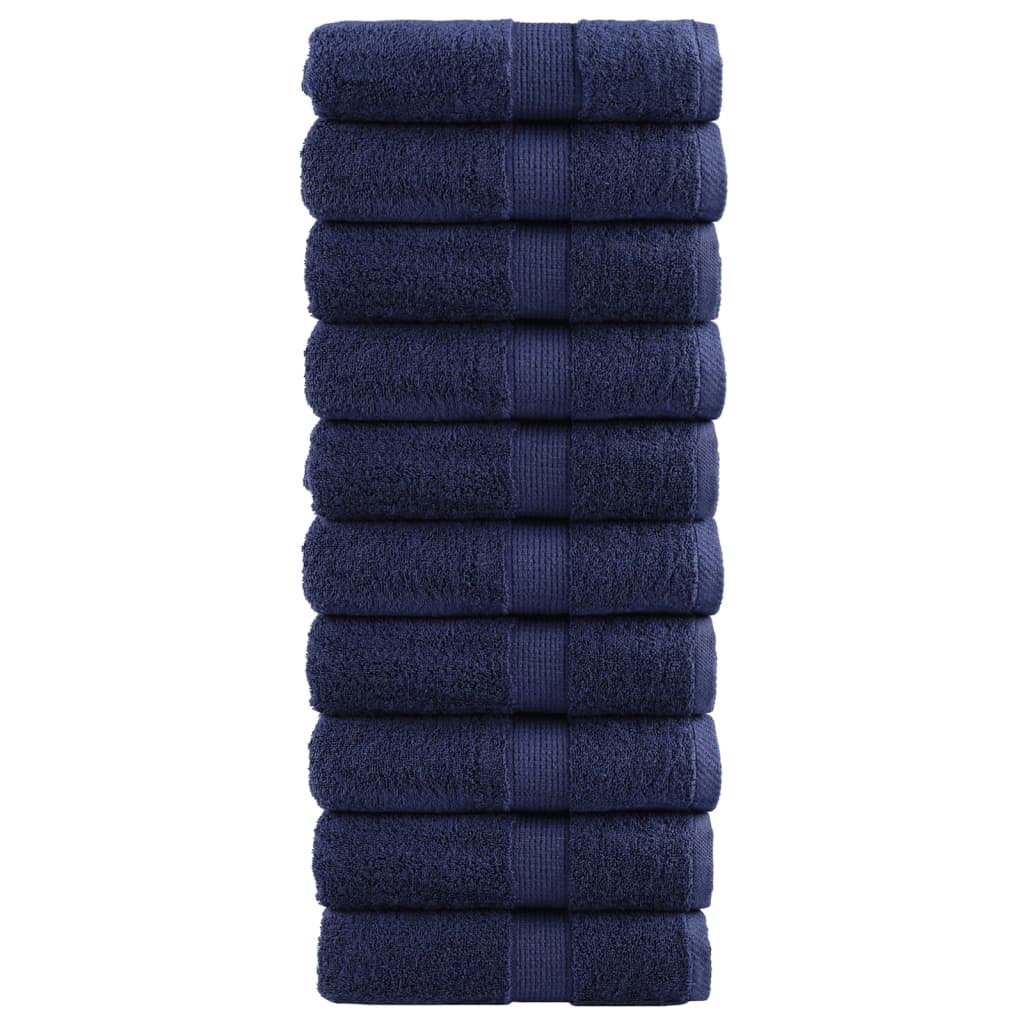 Premium Soap Towels SOLUND 10pcs Navy Blue 30x30cm 600gsm