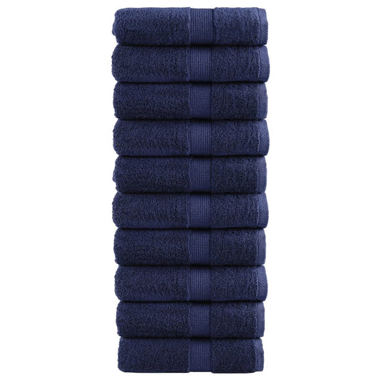 Premium Soap Towels SOLUND 10pcs Navy Blue 30x30cm 600gsm