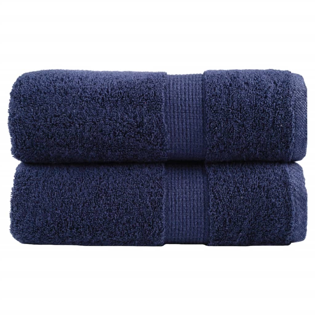 Premium Guest Towels SOLUND 2pcs Navy Blue 30x50cm 600gsm
