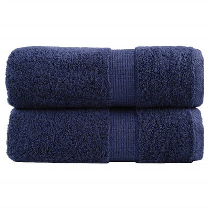 Premium Guest Towels SOLUND 2pcs Navy Blue 30x50cm 600gsm