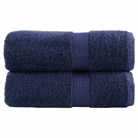 Premium Guest Towels SOLUND 2pcs Navy Blue 30x50cm 600gsm