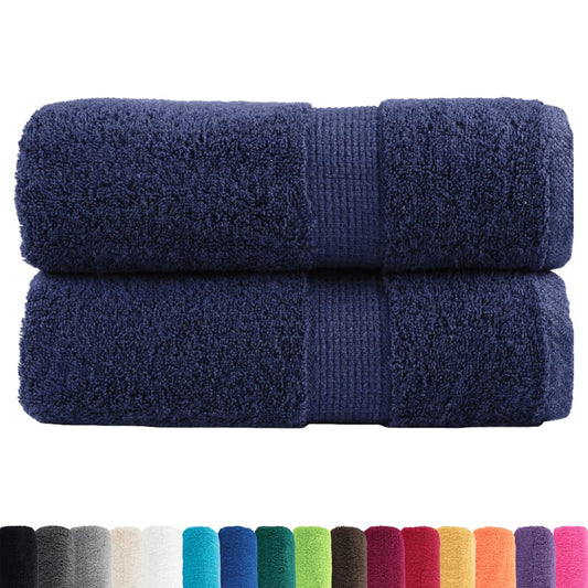 Premium Guest Towels SOLUND 2pcs Navy Blue 30x50cm 600gsm