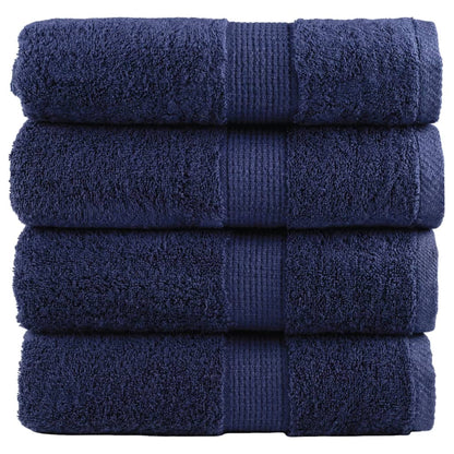 Premium Guest Towels SOLUND 4pcs Navy Blue 30x50cm 600gsm