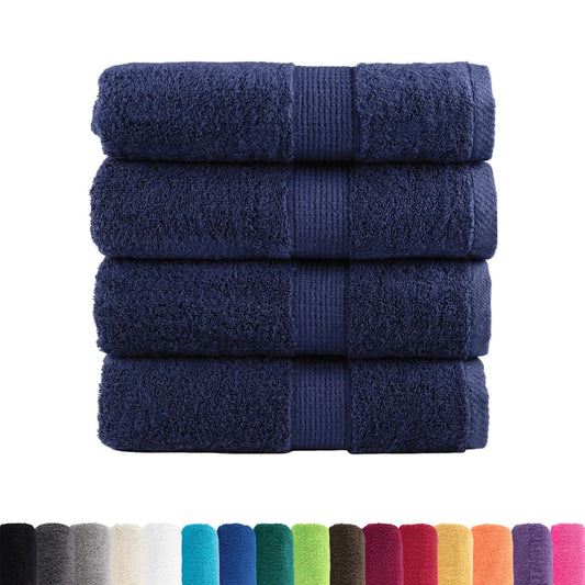 Premium Guest Towels SOLUND 4pcs Navy Blue 30x50cm 600gsm