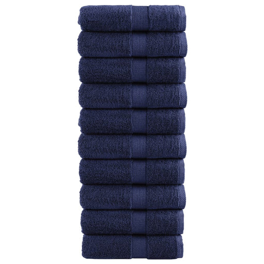 Premium Guest Towels SOLUND 10pcs Navy Blue 30x50cm 600gsm