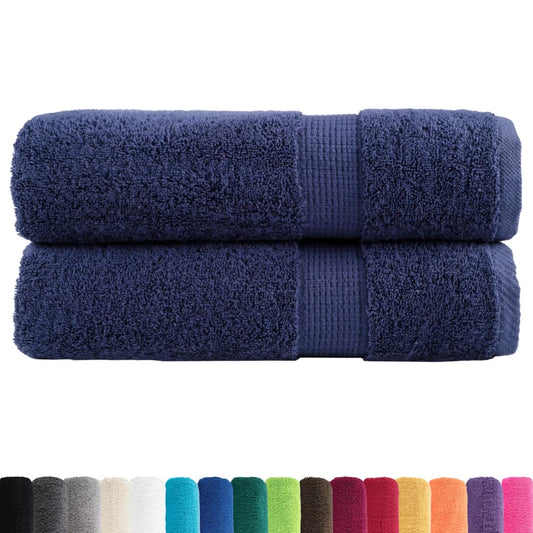 Premium Hand Towels SOLUND 2pcs Navy Blue 50x100cm 600gsm