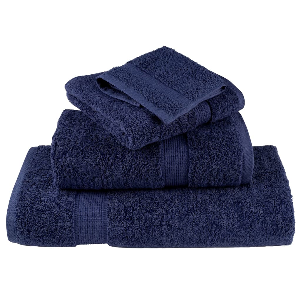 Premium Hand Towels SOLUND 4pcs Navy Blue 50x100cm 600gsm