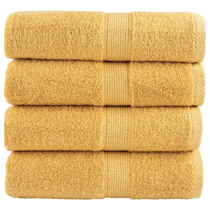 Premium Guest Towels SOLUND 4pcs Gold 30x50cm 600gsm