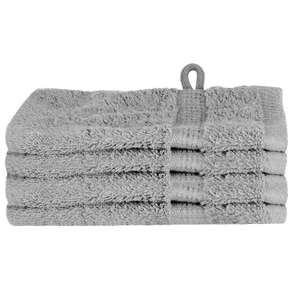 Guest Towel 4 pcs Gray 15 x 21 cm Cotton