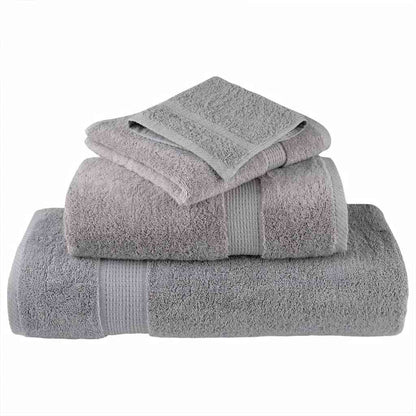 Guest Towel 4 pcs Gray 15 x 21 cm Cotton